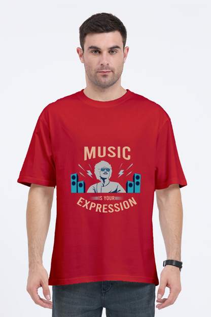 Men Oversized Classic T Shirt  - Expression