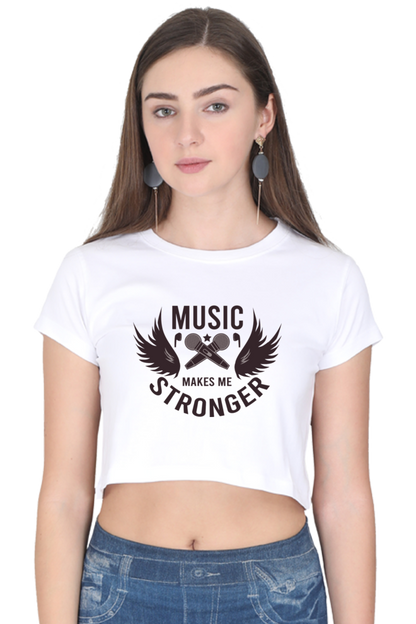 Women's Music Crop Top - Stronger