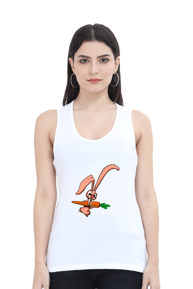 Women Animal's & Monster's Tank Top -  rabbit