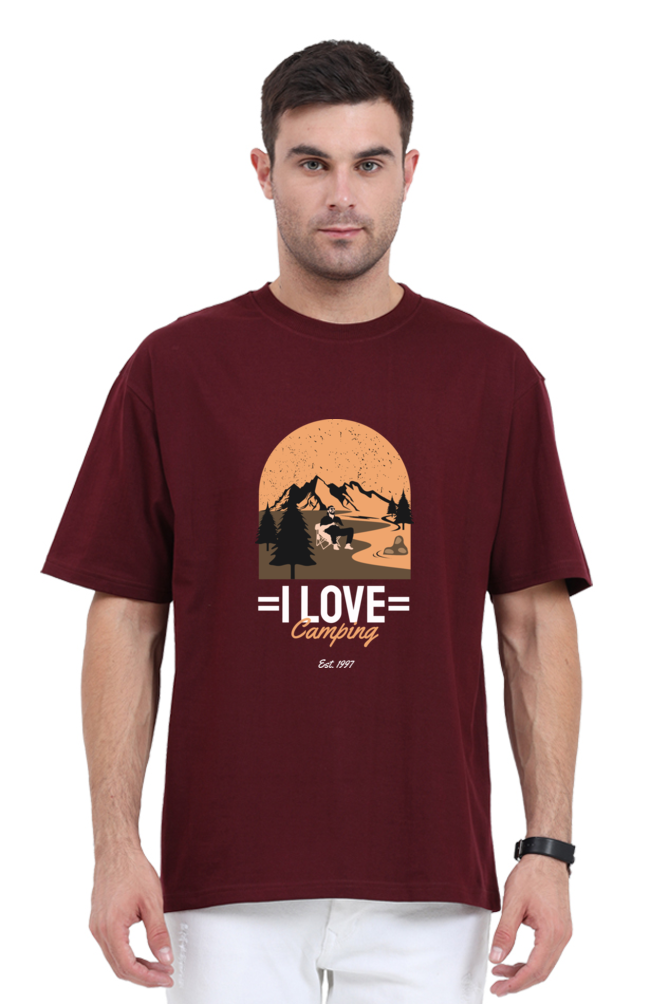 Men Adventure Oversized Classic T Shirt  - camping