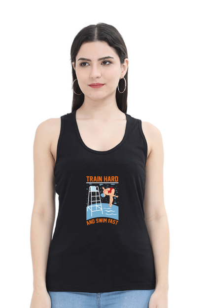 Women Swimming Tank Top -  Train Hard