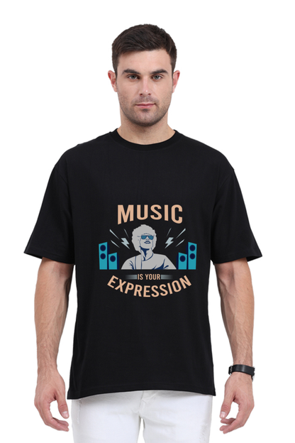 Men Oversized Classic T Shirt  - Expression