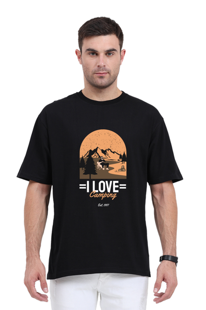 Men Adventure Oversized Classic T Shirt  - camping