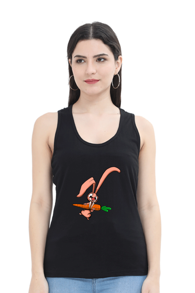 Women Animal's & Monster's Tank Top -  rabbit