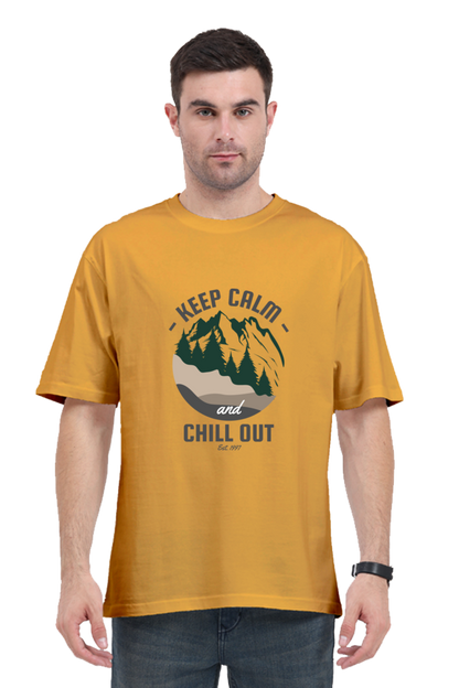 Men Adventure Oversized Classic T Shirt  - chill out