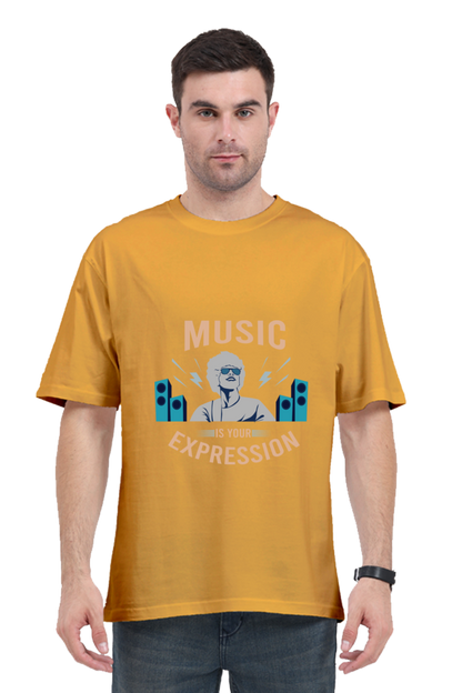 Men Oversized Classic T Shirt  - Expression