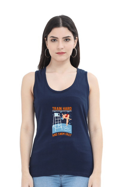 Women Swimming Tank Top -  Train Hard