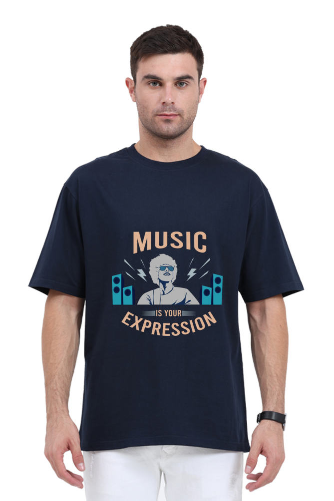 Men Oversized Classic T Shirt  - Expression