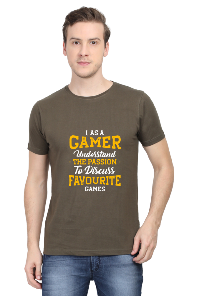 Gamer Unisex Cotton Round Neck T-shirt - The Passion