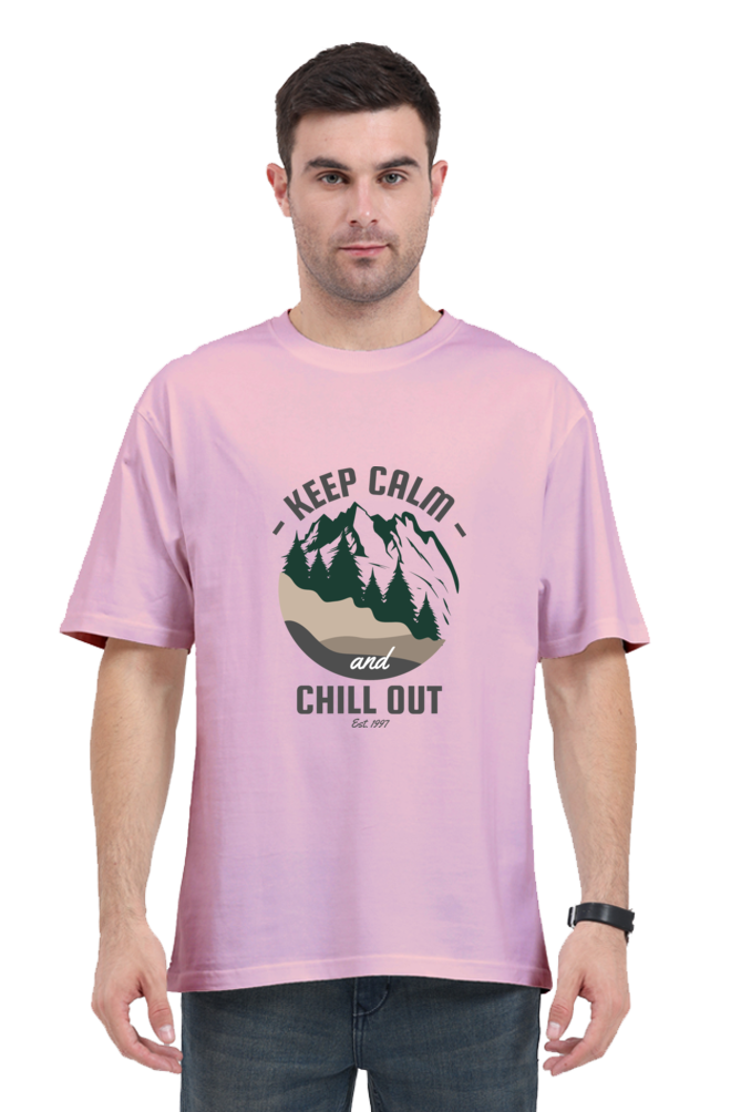 Men Adventure Oversized Classic T Shirt  - chill out