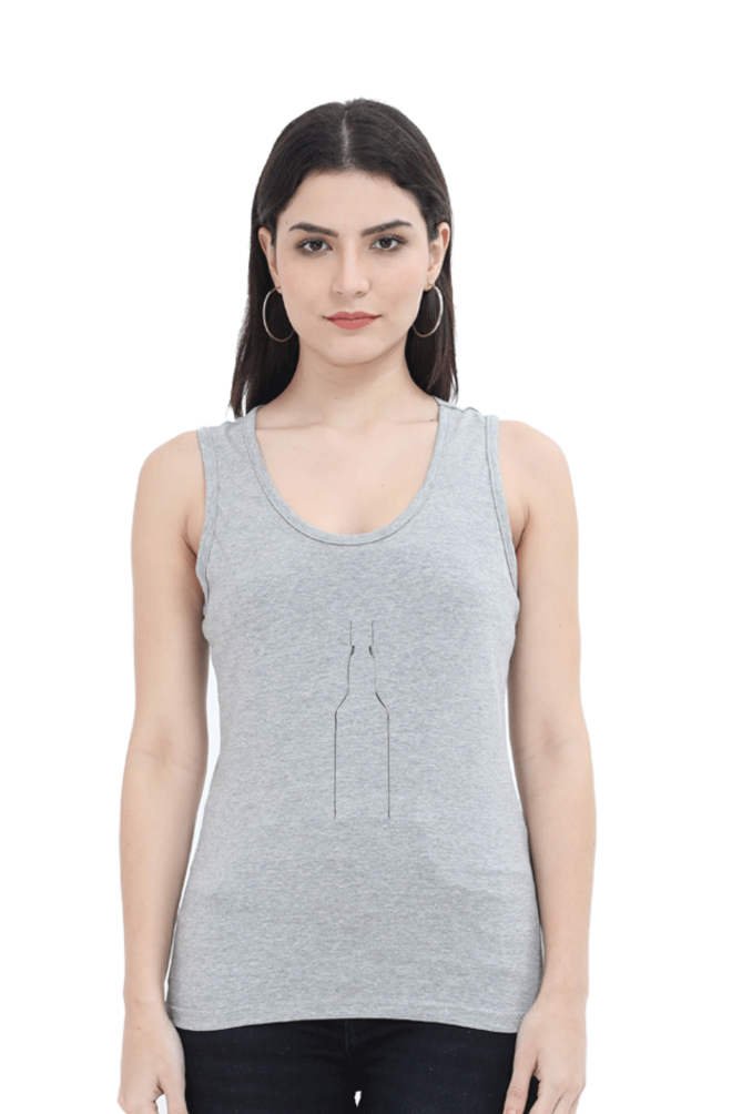 Women Minimalistic Tank Top -  Bottle