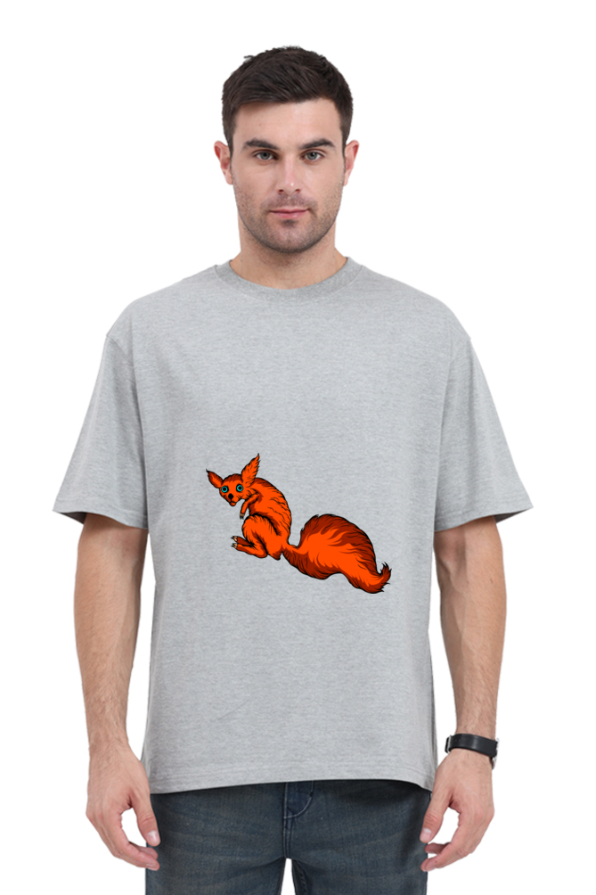 Men Animal's & Monster's  Oversized Classic T Shirt  -  fox