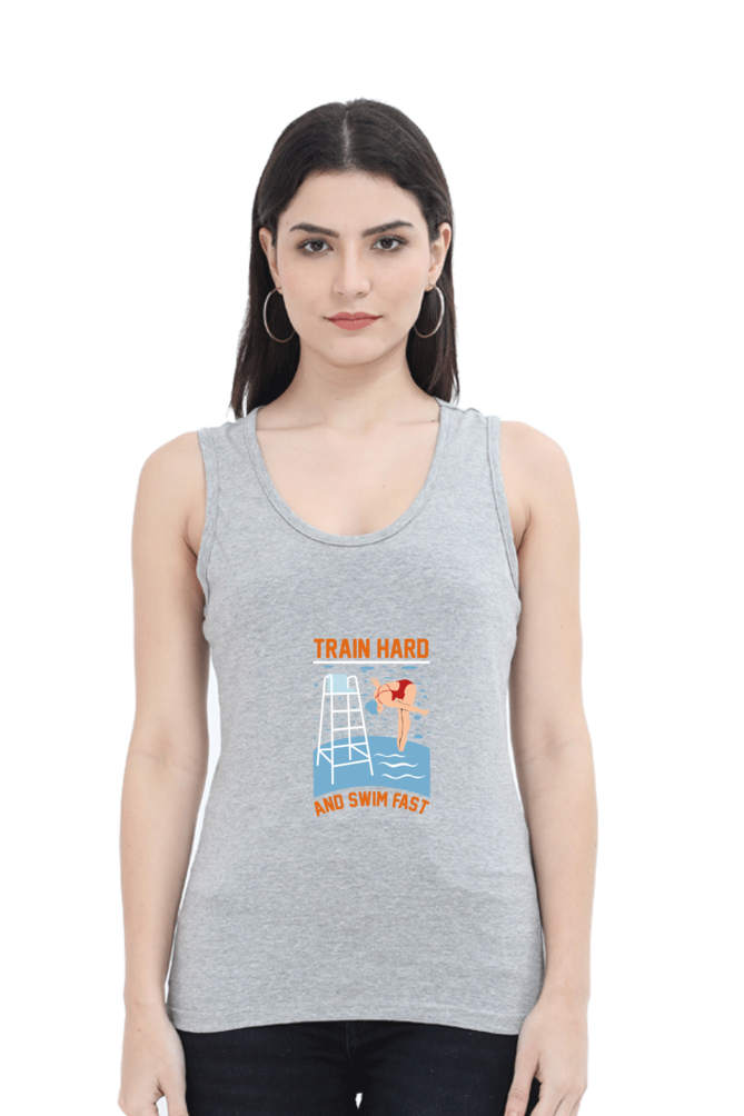 Women Swimming Tank Top -  Train Hard