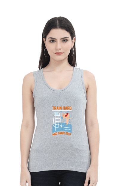 Women Swimming Tank Top -  Train Hard