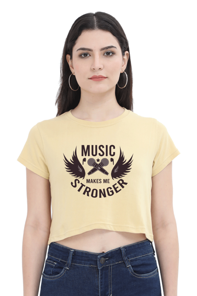 Women's Music Crop Top - Stronger