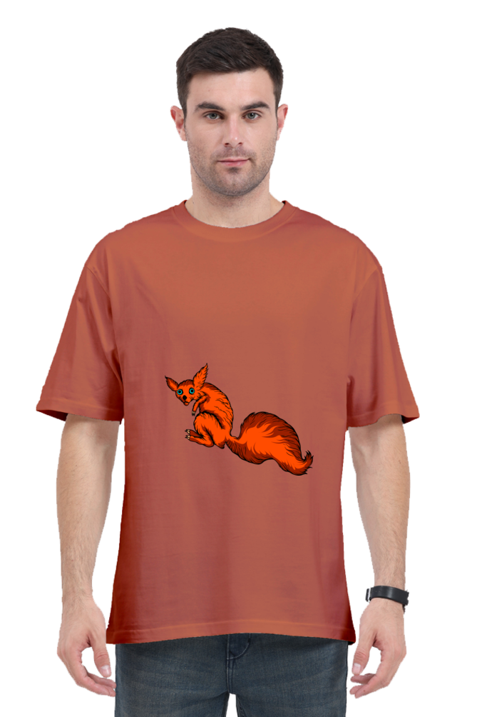 Men Animal's & Monster's  Oversized Classic T Shirt  -  fox