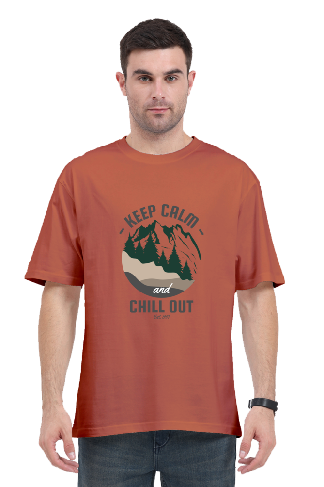 Men Adventure Oversized Classic T Shirt  - chill out