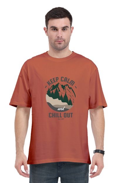 Men Adventure Oversized Classic T Shirt  - chill out