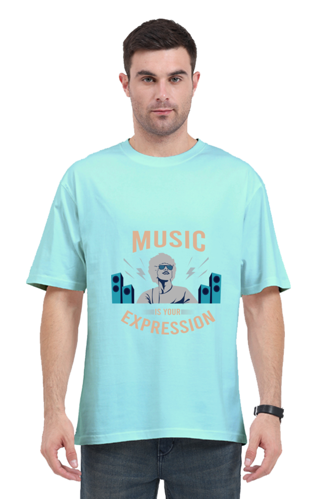 Men Oversized Classic T Shirt  - Expression