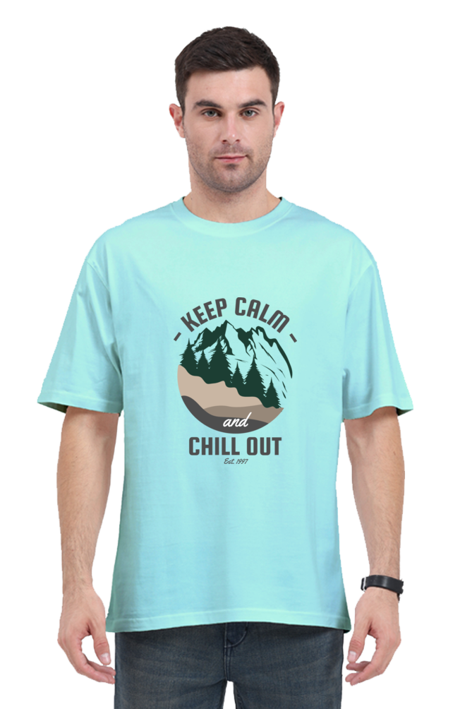 Men Adventure Oversized Classic T Shirt  - chill out