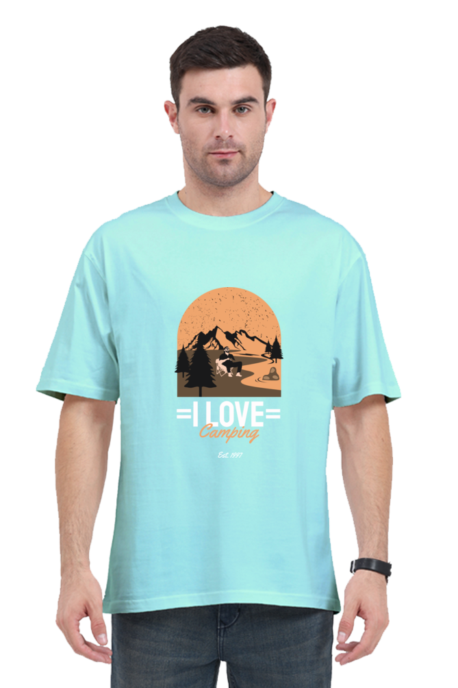 Men Adventure Oversized Classic T Shirt  - camping