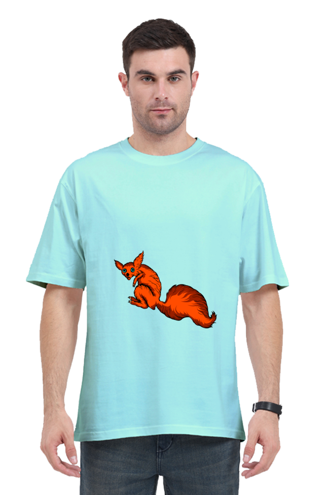 Men Animal's & Monster's  Oversized Classic T Shirt  -  fox