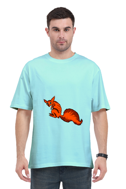 Men Animal's & Monster's  Oversized Classic T Shirt  -  fox