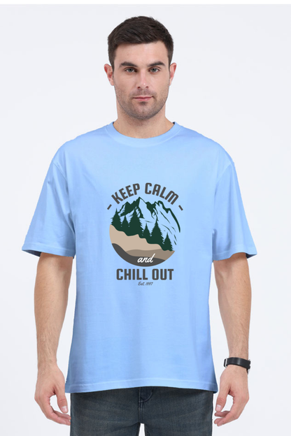 Men Adventure Oversized Classic T Shirt  - chill out