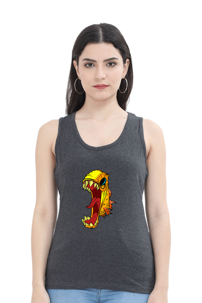 Women Animal's & Monster's Tank Top -  monster fish