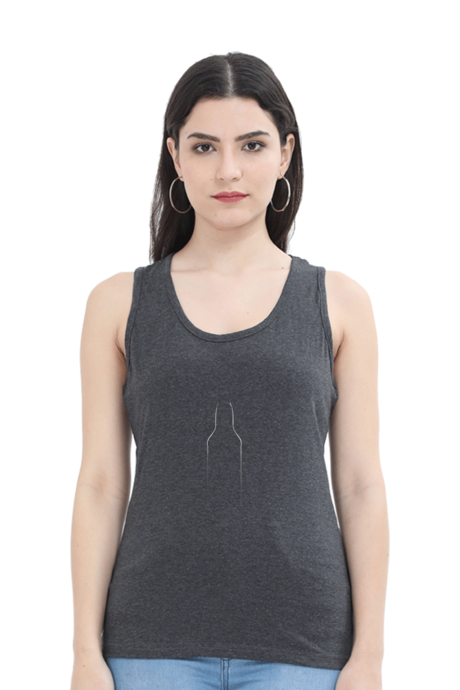 Women Minimalistic Tank Top -  Bottle