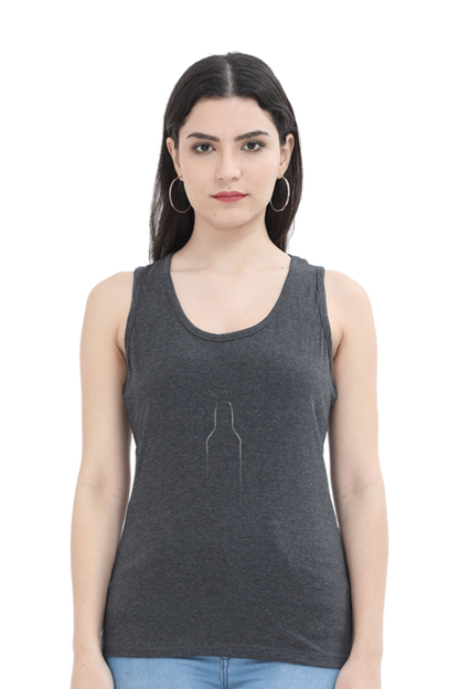 Women Minimalistic Tank Top -  Bottle