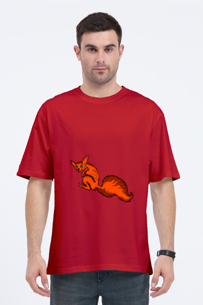 Men Animal's & Monster's  Oversized Classic T Shirt  -  fox