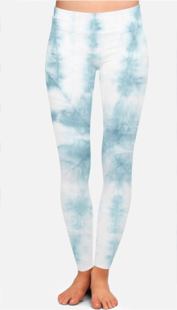 All Over Print High-Waist - Blue Dyed Leggings