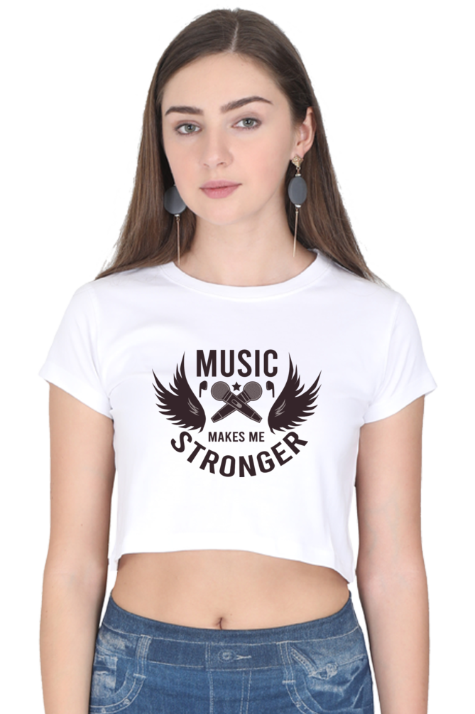 Women's Music Crop Top - Stronger