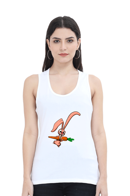 Women Animal's & Monster's Tank Top -  rabbit