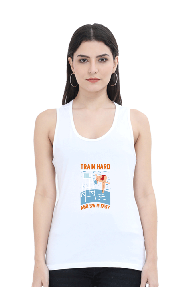 Women Swimming Tank Top -  Train Hard