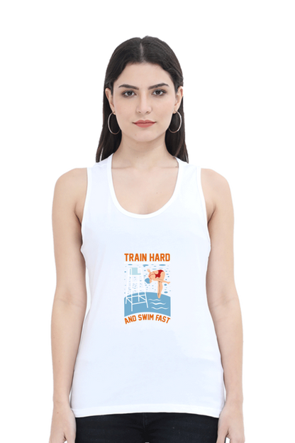 Women Swimming Tank Top -  Train Hard