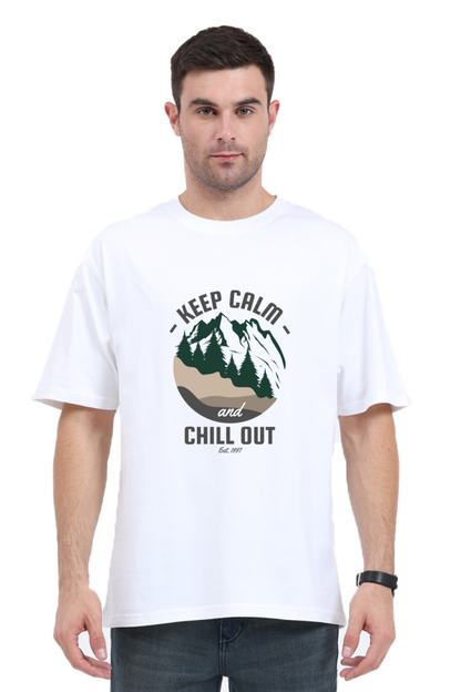 Men Adventure Oversized Classic T Shirt  - chill out