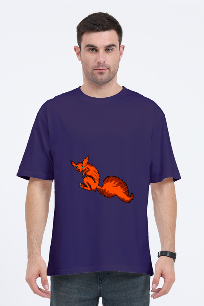 Men Animal's & Monster's  Oversized Classic T Shirt  -  fox