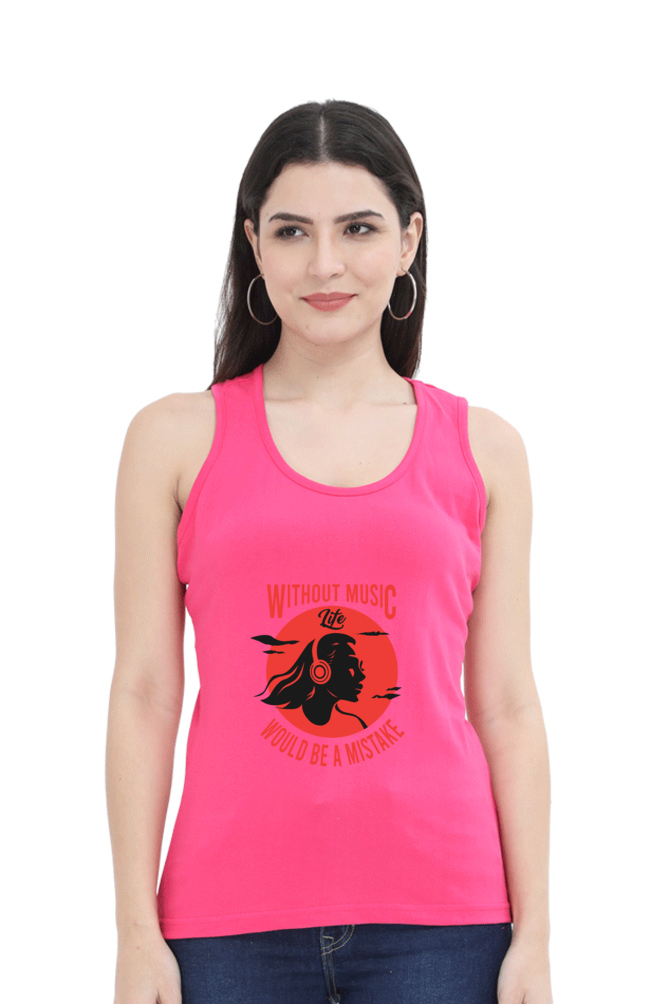 Women Music Tank Top  - Mistake