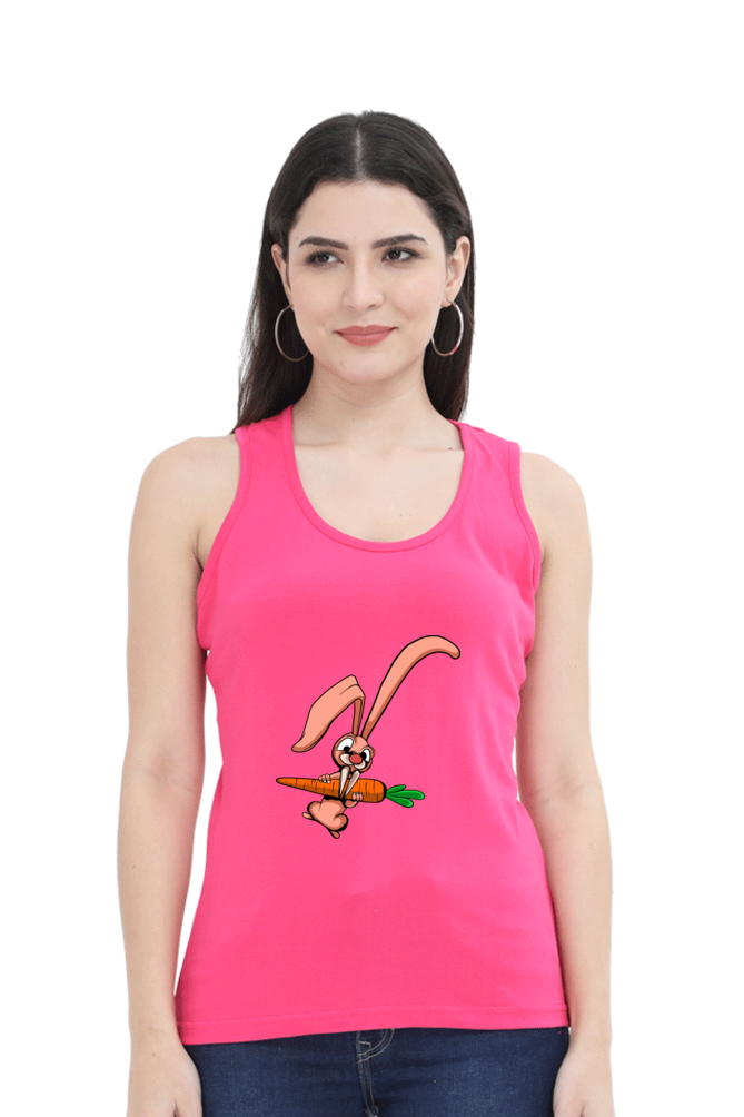 Women Animal's & Monster's Tank Top -  rabbit