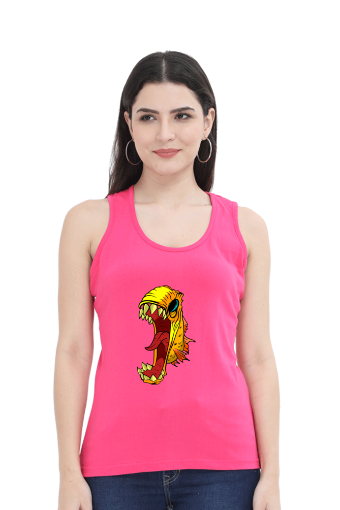 Women Animal's & Monster's Tank Top -  monster fish