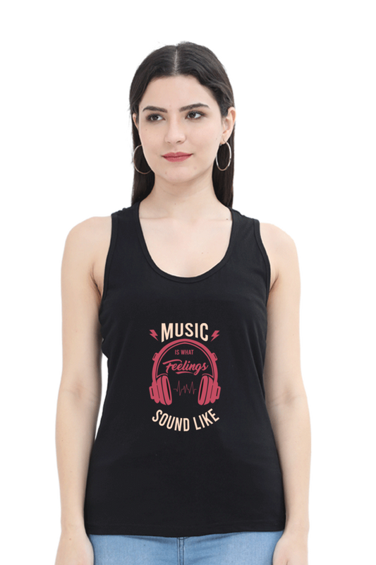 Women Music Tank Top - Feelings