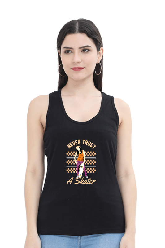 Women Skateboard Tank Top -  Never Trust