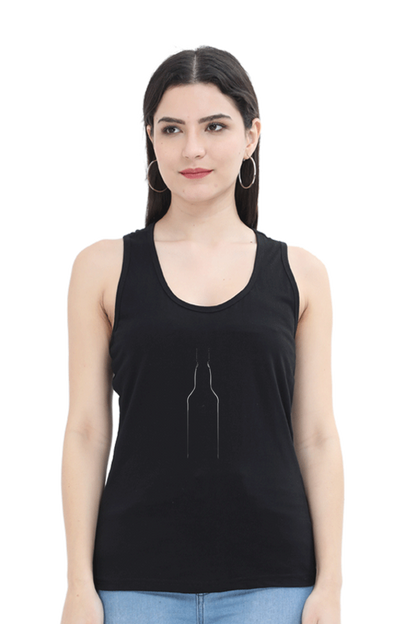 Women Minimalistic Tank Top -  Bottle