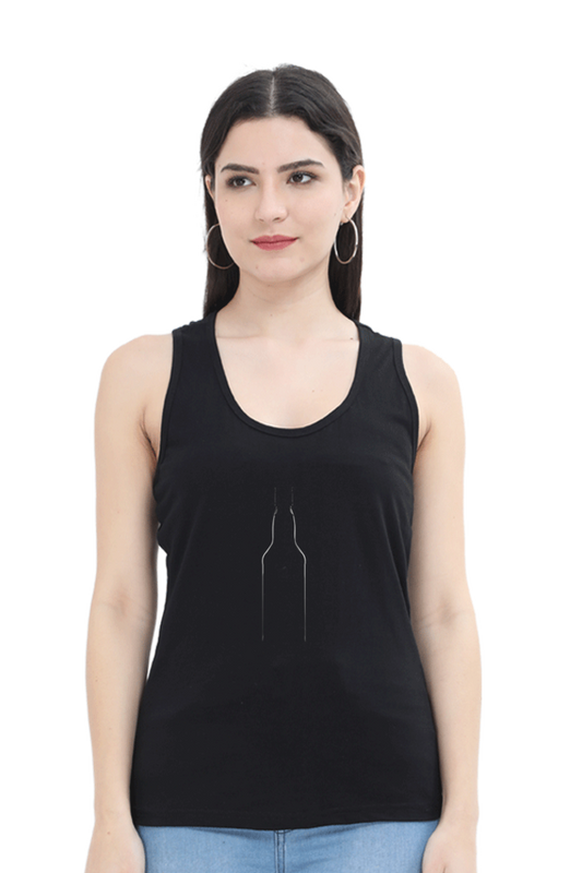 Women Minimalistic Tank Top -  Bottle