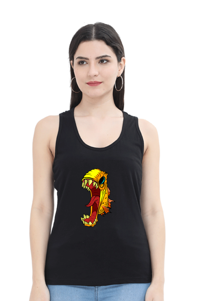 Women Animal's & Monster's Tank Top -  monster fish