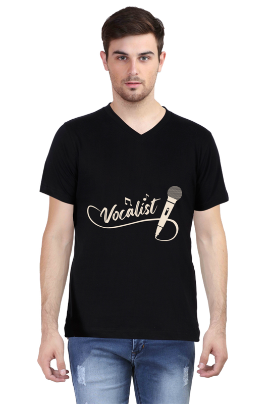 Men's V Neck T-Shirt - Vocalist