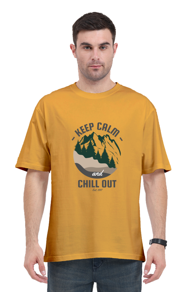 Men Adventure Oversized Classic T Shirt  - chill out