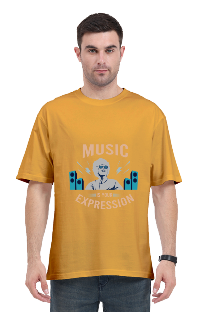 Men Oversized Classic T Shirt  - Expression